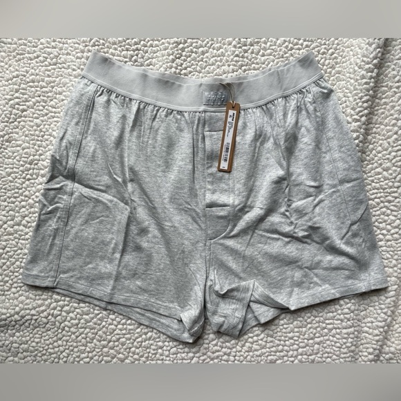 Skims Boyfriend Loose Boxer Light Heather Grey Small | NWT - Picture 6 of 16
